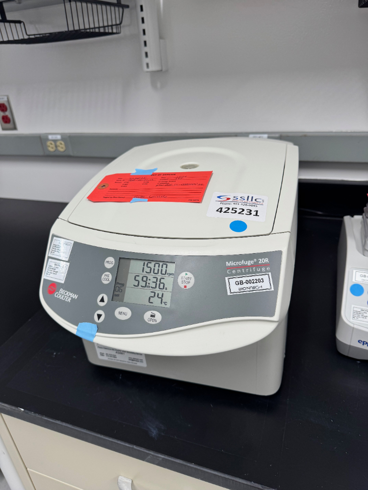Image of Beckman Coulter Microfuge 20R Refrigerated Centrifuge